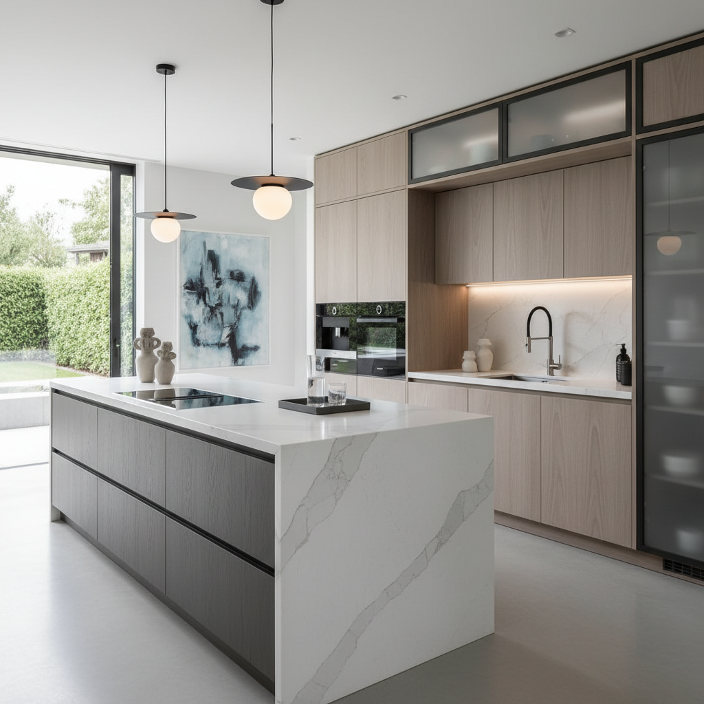 Modern mutfak yenileme tasarımı
