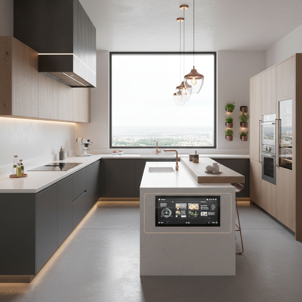 Modern mutfak yenileme tasarımı