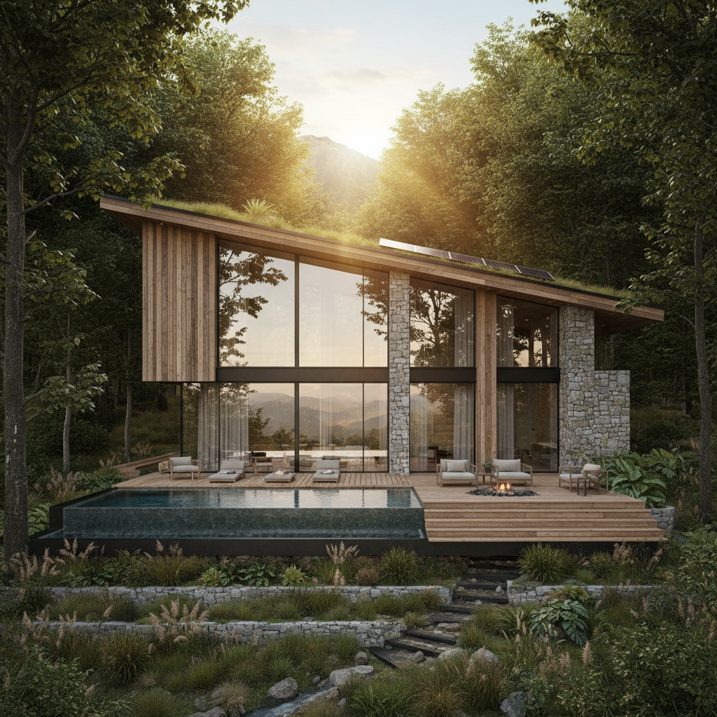 Modern bir villa tasarımı