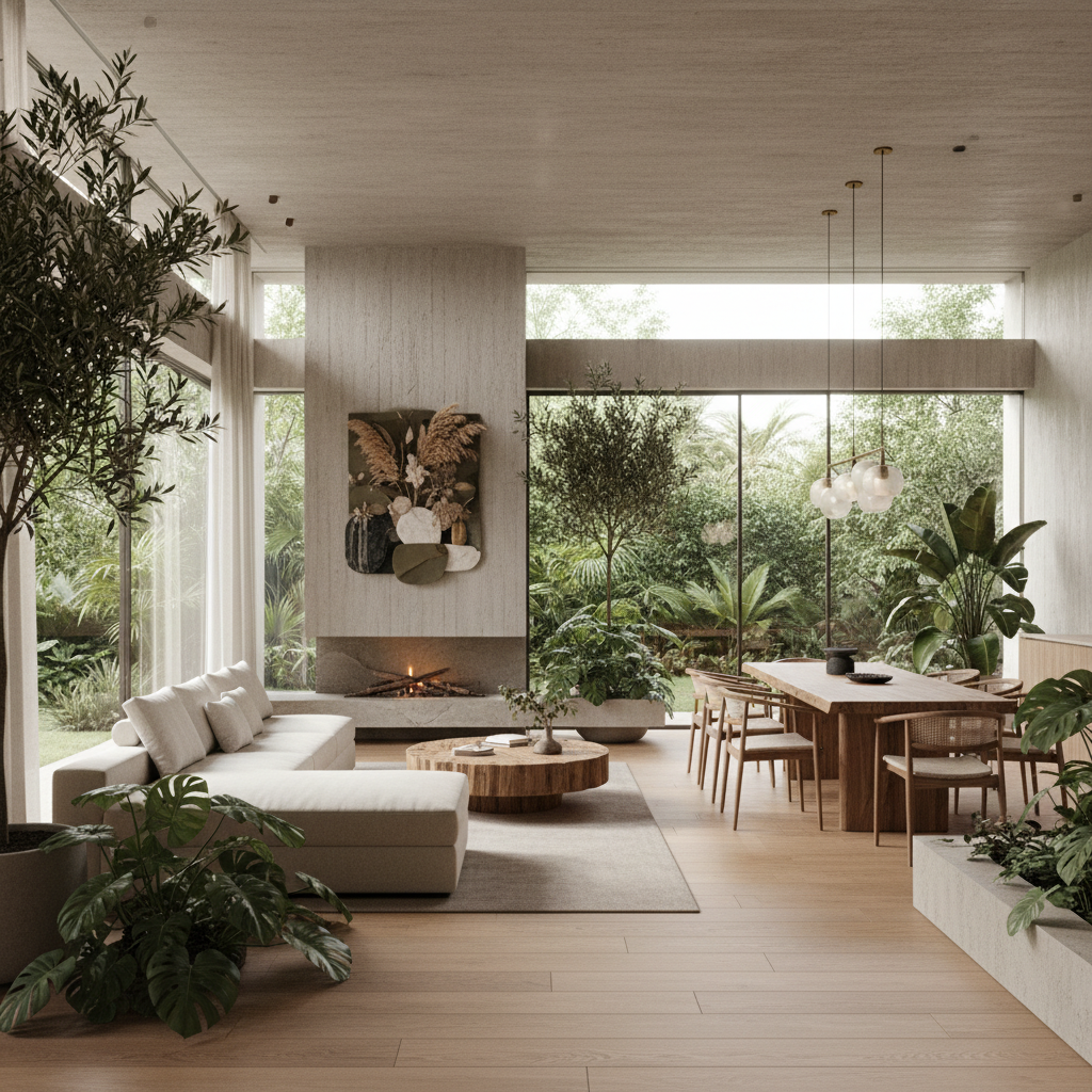 Modern villa iç mekan dekorasyonu