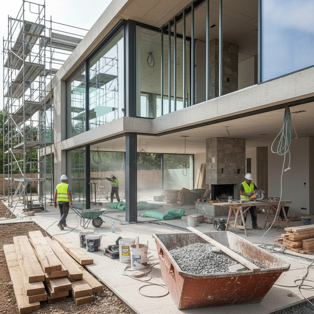 Modern bir villa tadilat projesi