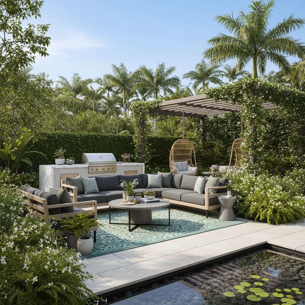 Modern açık alan yaşam alanı