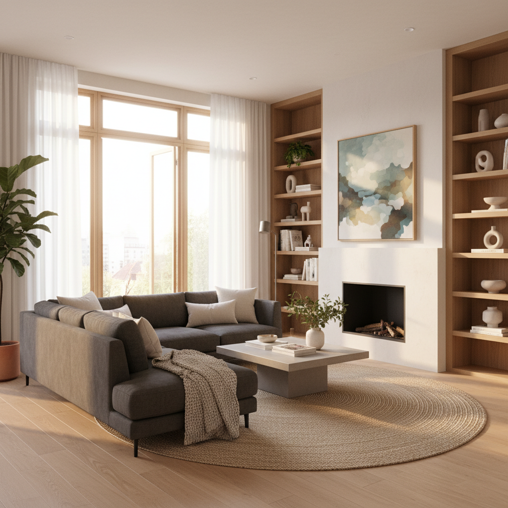 Modern bir iç mekan tadilatı