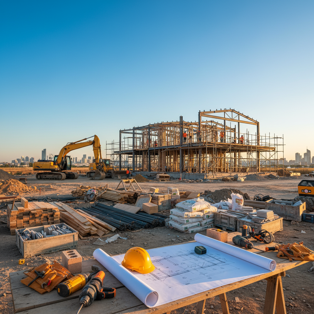 Ticari proje inşaat alanı ve planlama araçları