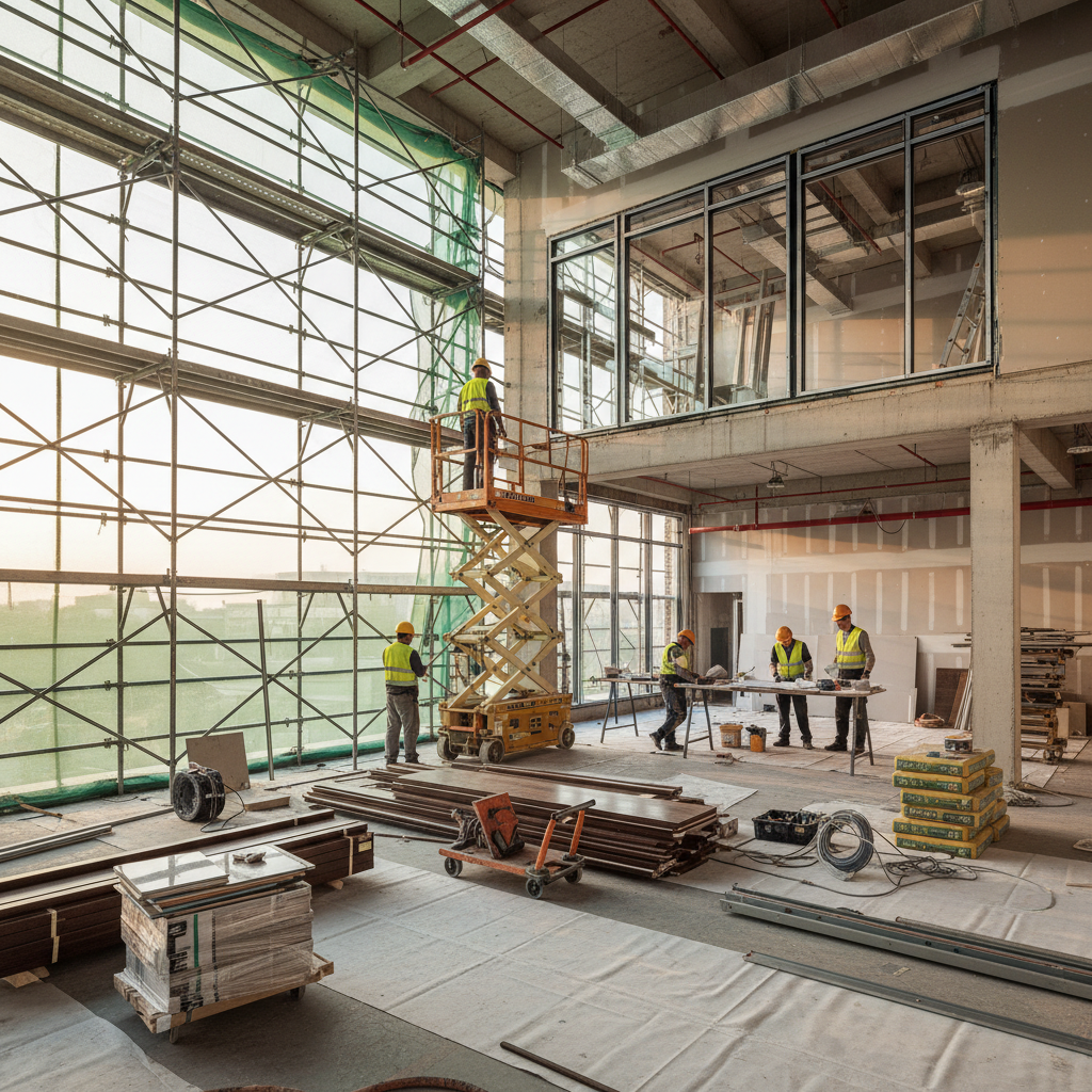 Ticari tadilat projesi inşaat süreci