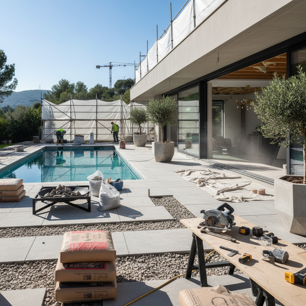 Modern villa tadilatı süreci