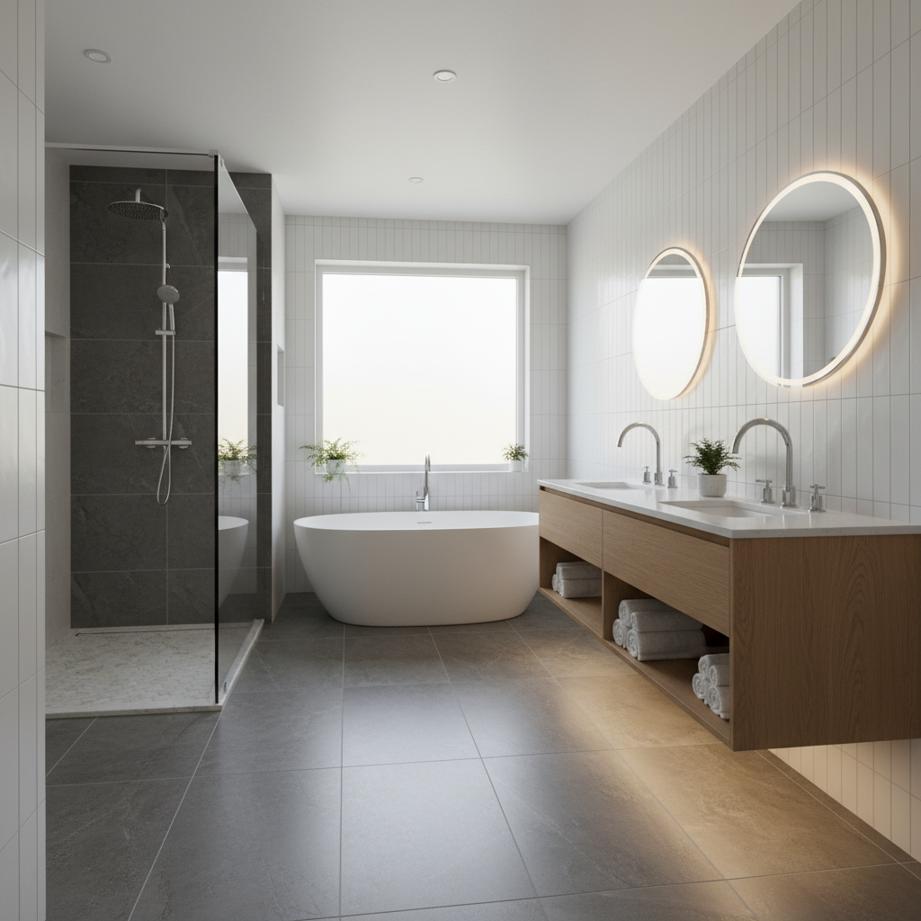 Modern banyo renovasyonu