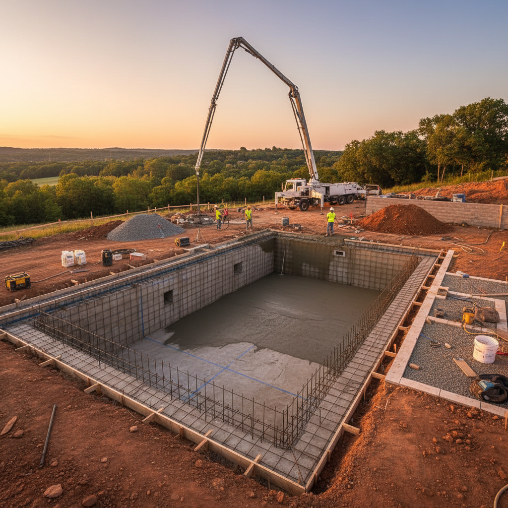 Betonarme havuz yapımı aşamaları