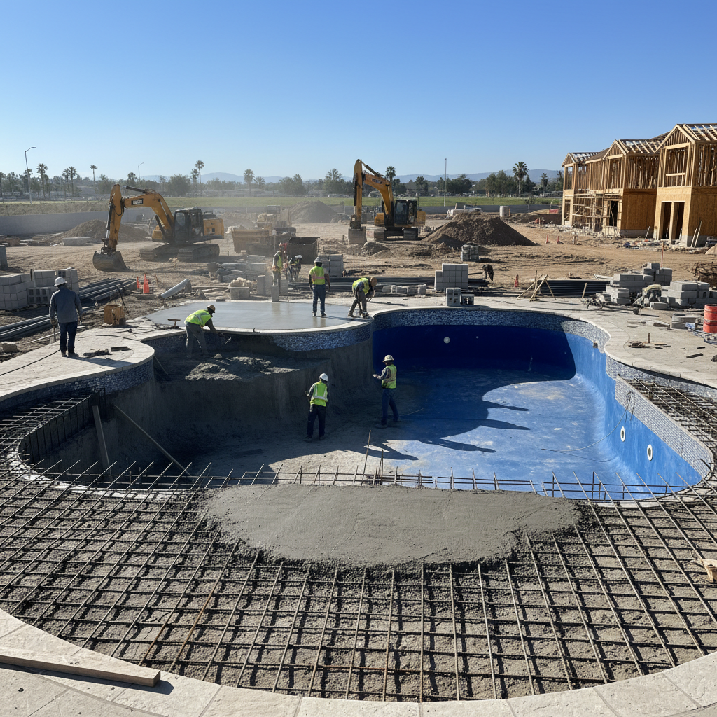 Betonarme havuz yapım aşamaları