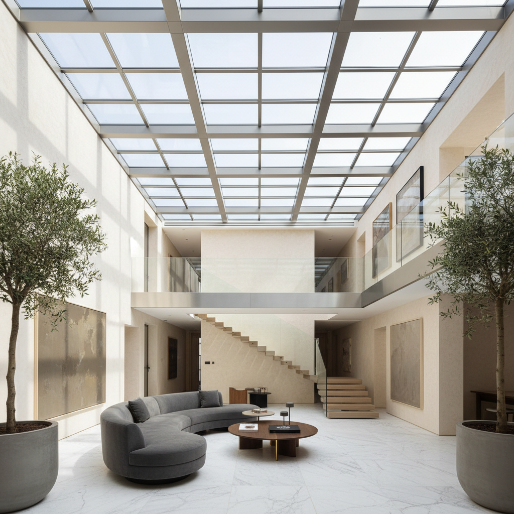 Modern cam tavan sistemi