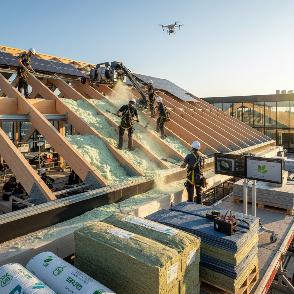 Çatı izolasyonu uygulaması