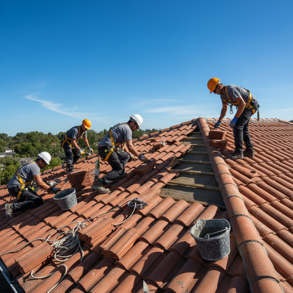 Bakımlı bir çatı, onarım süreci