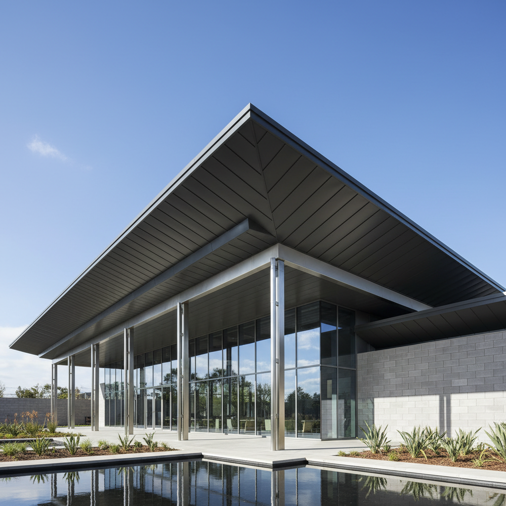 Modern çelik çatı sistemi