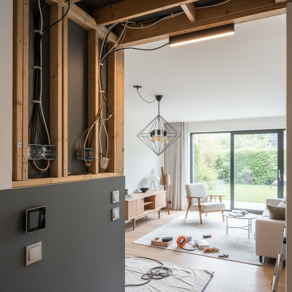 Modern elektrik tesisat yenileme projesi