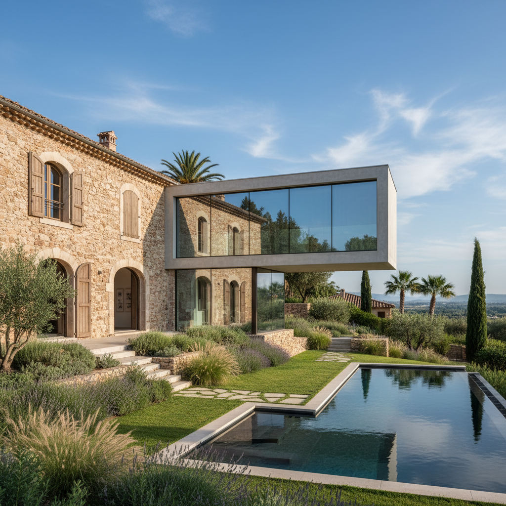 Modernize edilmiş eski bir villa