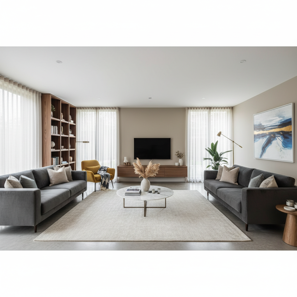 Modern bir ev yenileme sahnesi