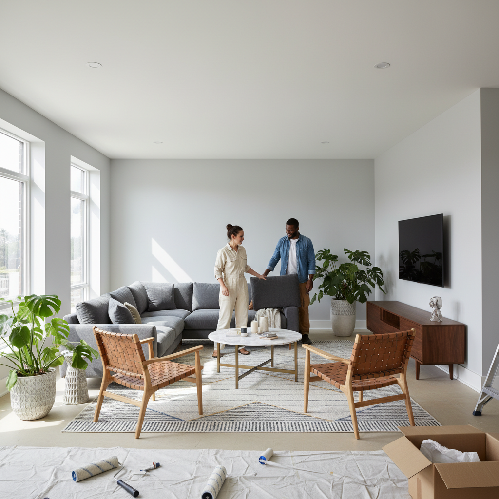 Modern bir evin tadilat sonrası durumu