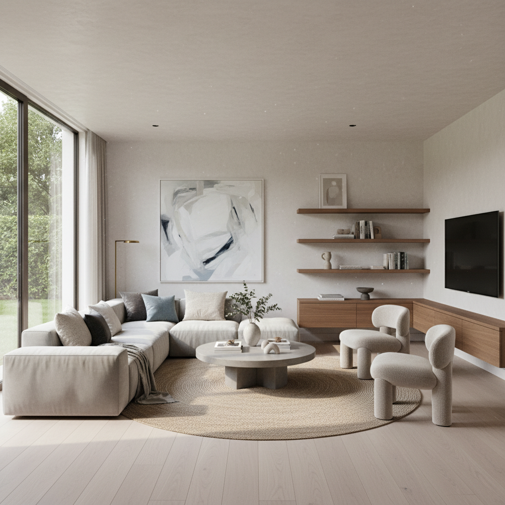 Modern bir evin yenileme sahnesi