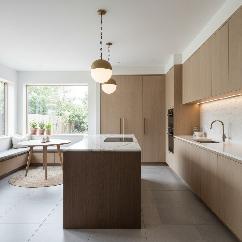 Yenilenmiş modern bir mutfak