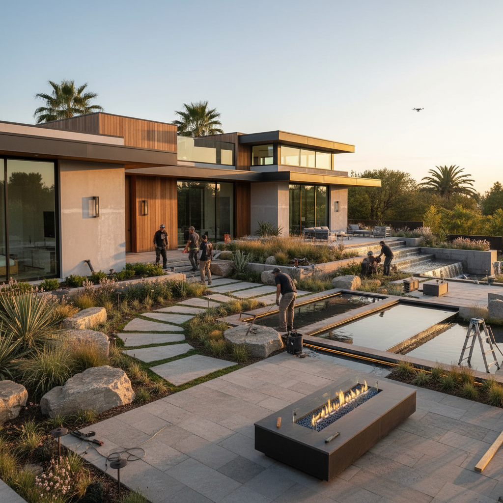 Modern ev tadilat sahnesi