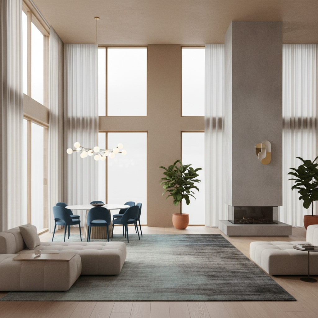 Modern iç mekan renk seçimi örneği