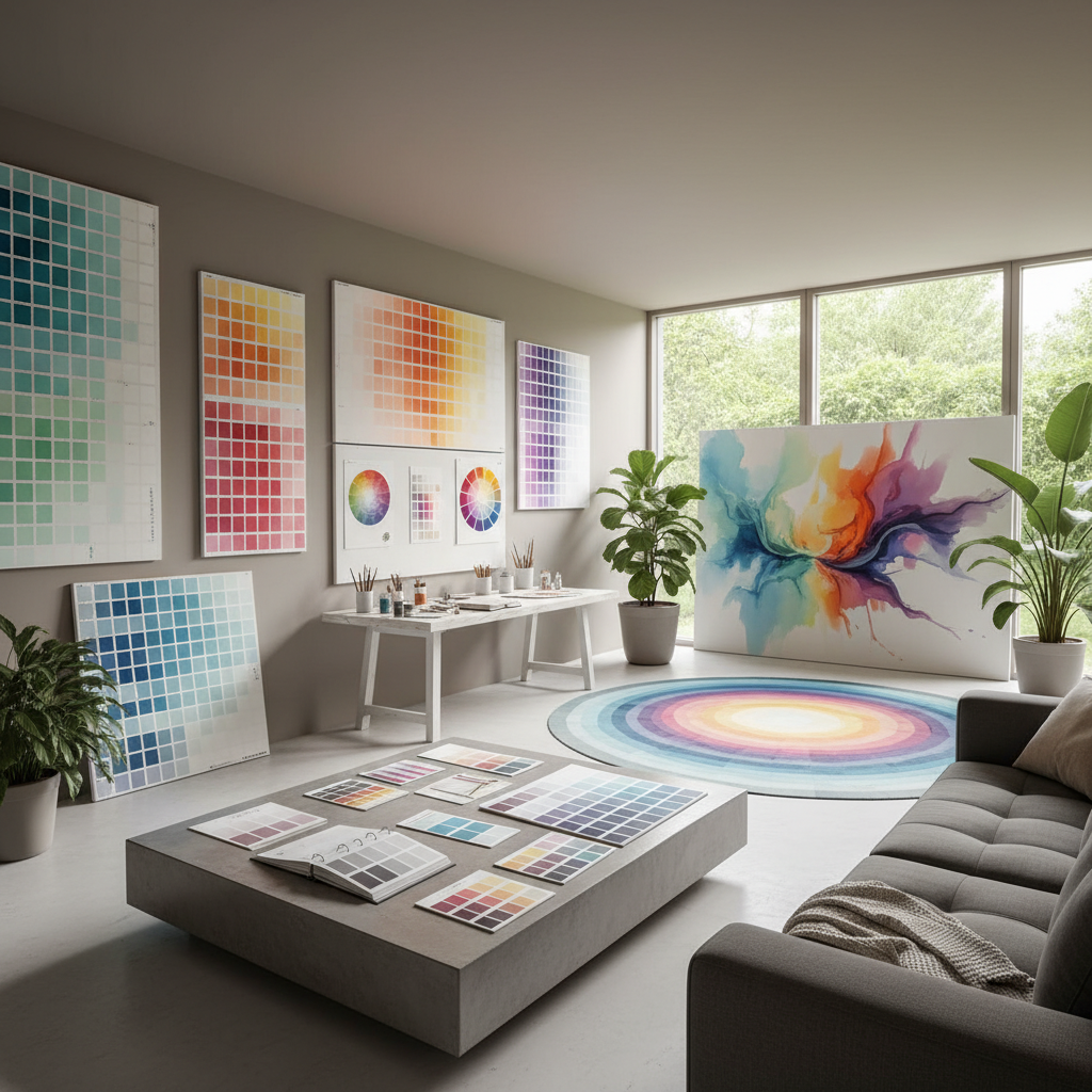 Modern iç mekan renkleri ve paletleri