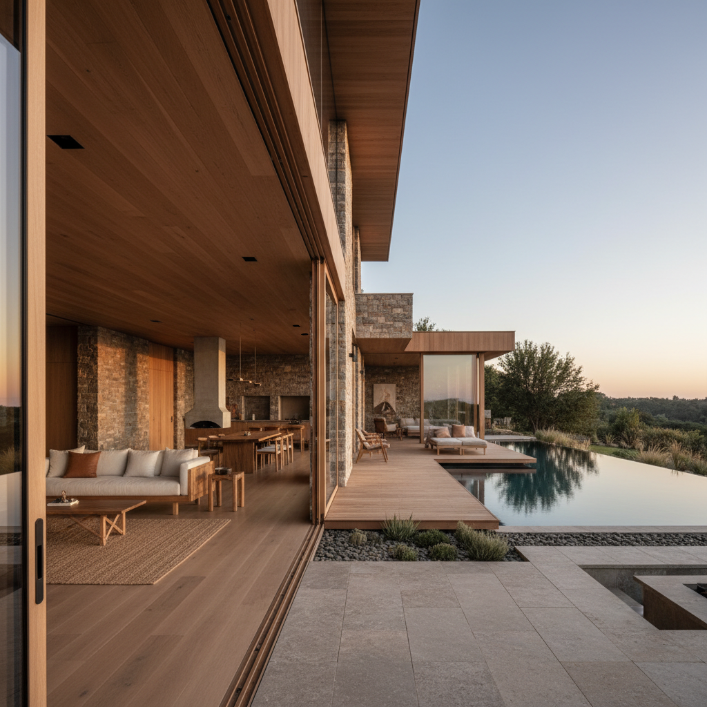 İç ve dış mekan uyumlu villa tasarımı