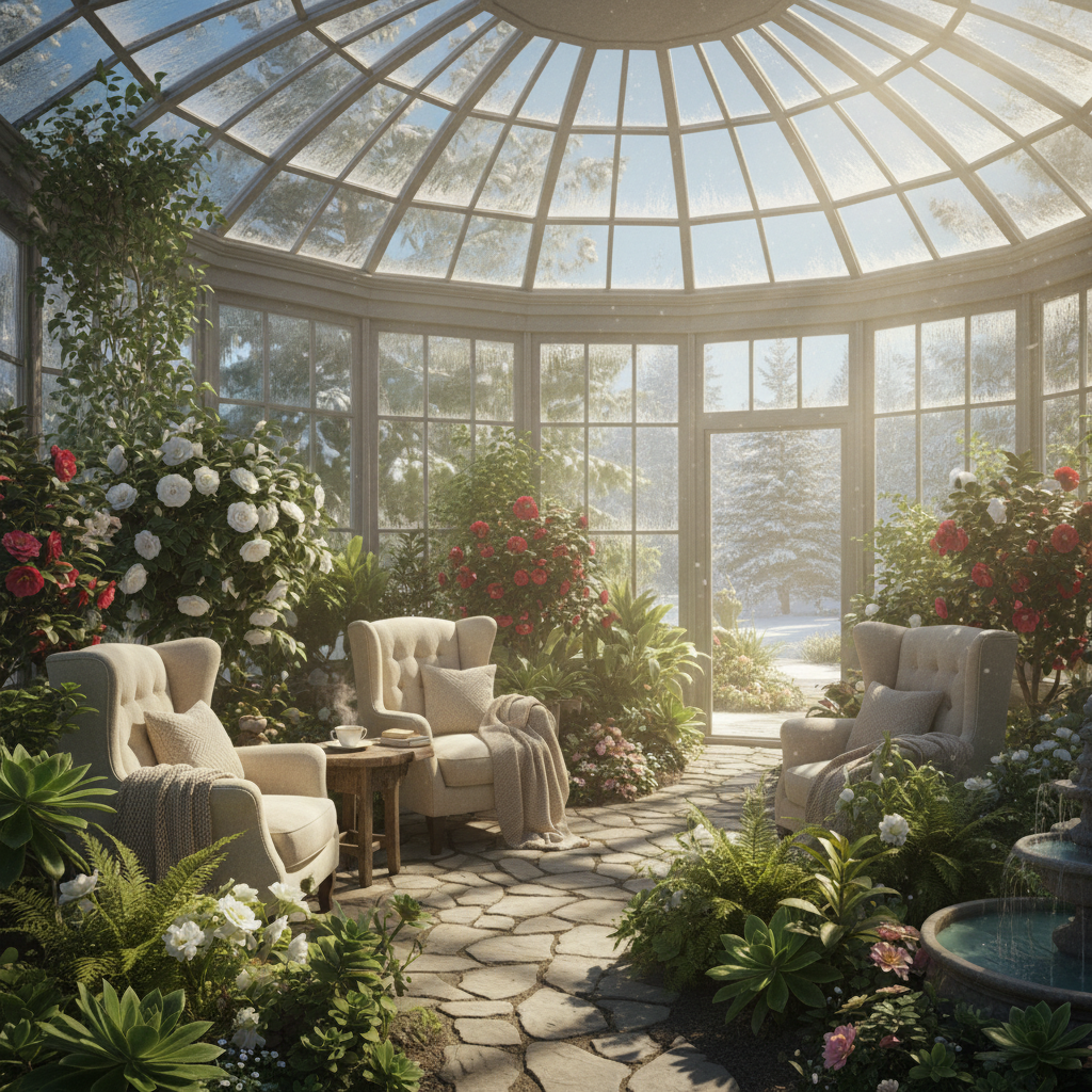 Kış bahçesi iç görünümü