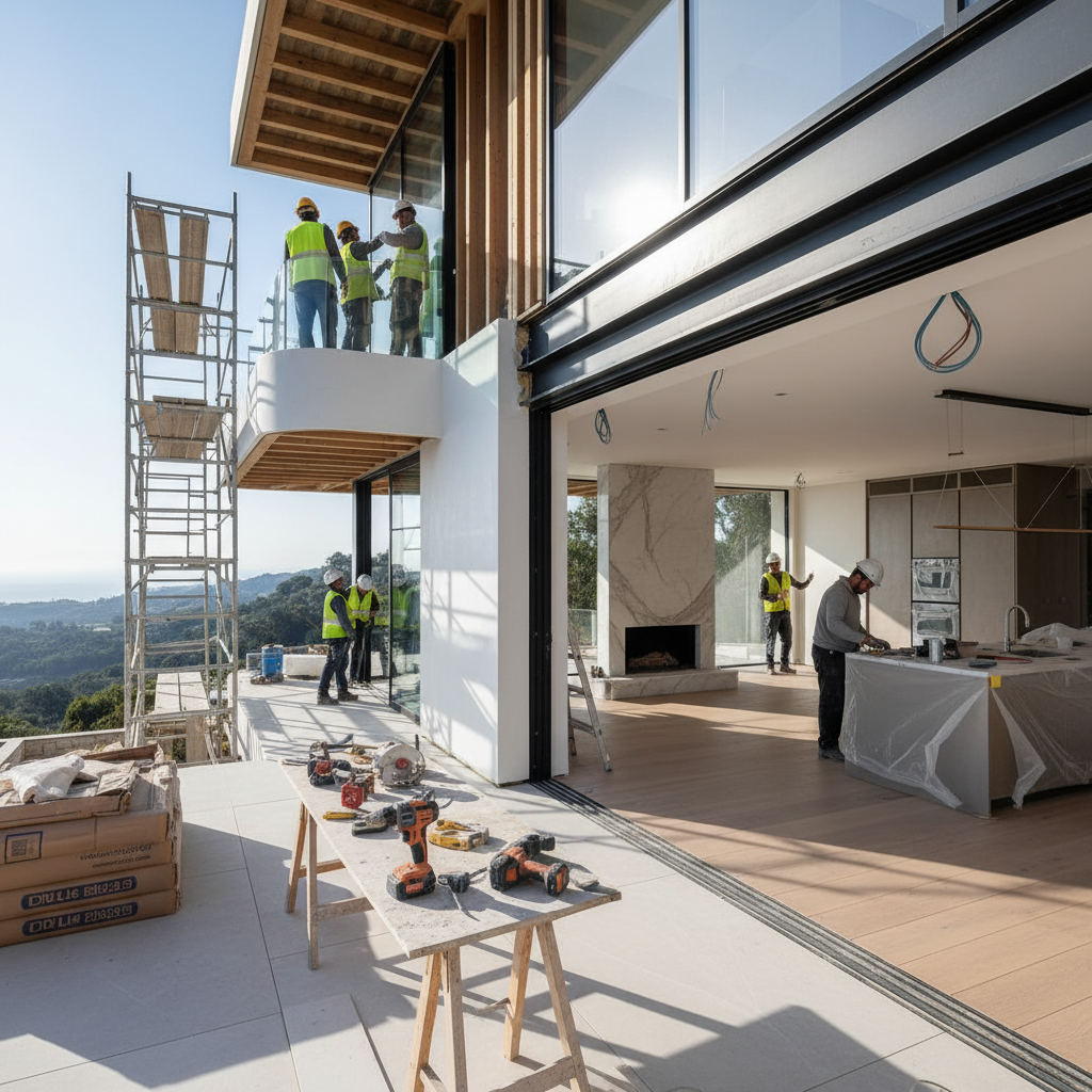 Modern villa yenileme süreci