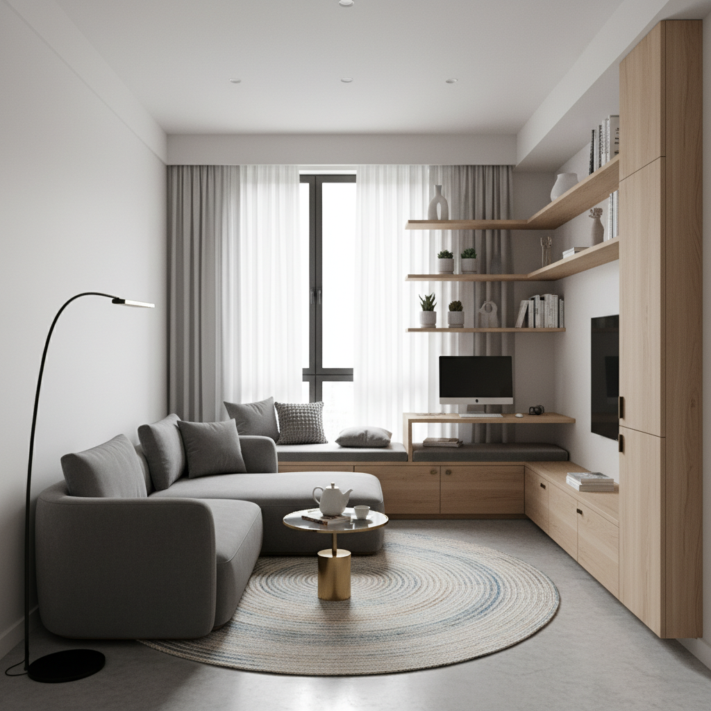 Küçük alanlara yönelik modern iç mekan tasarımı