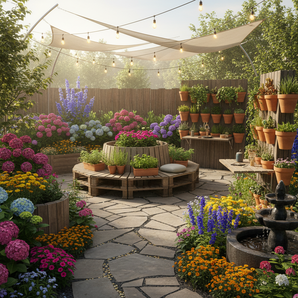 Küçük bahçe tasarımı örneği