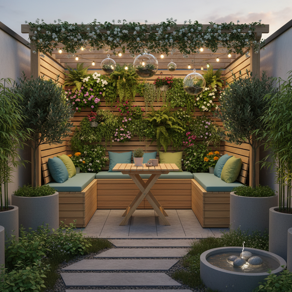 Küçük bahçe tasarımı örneği