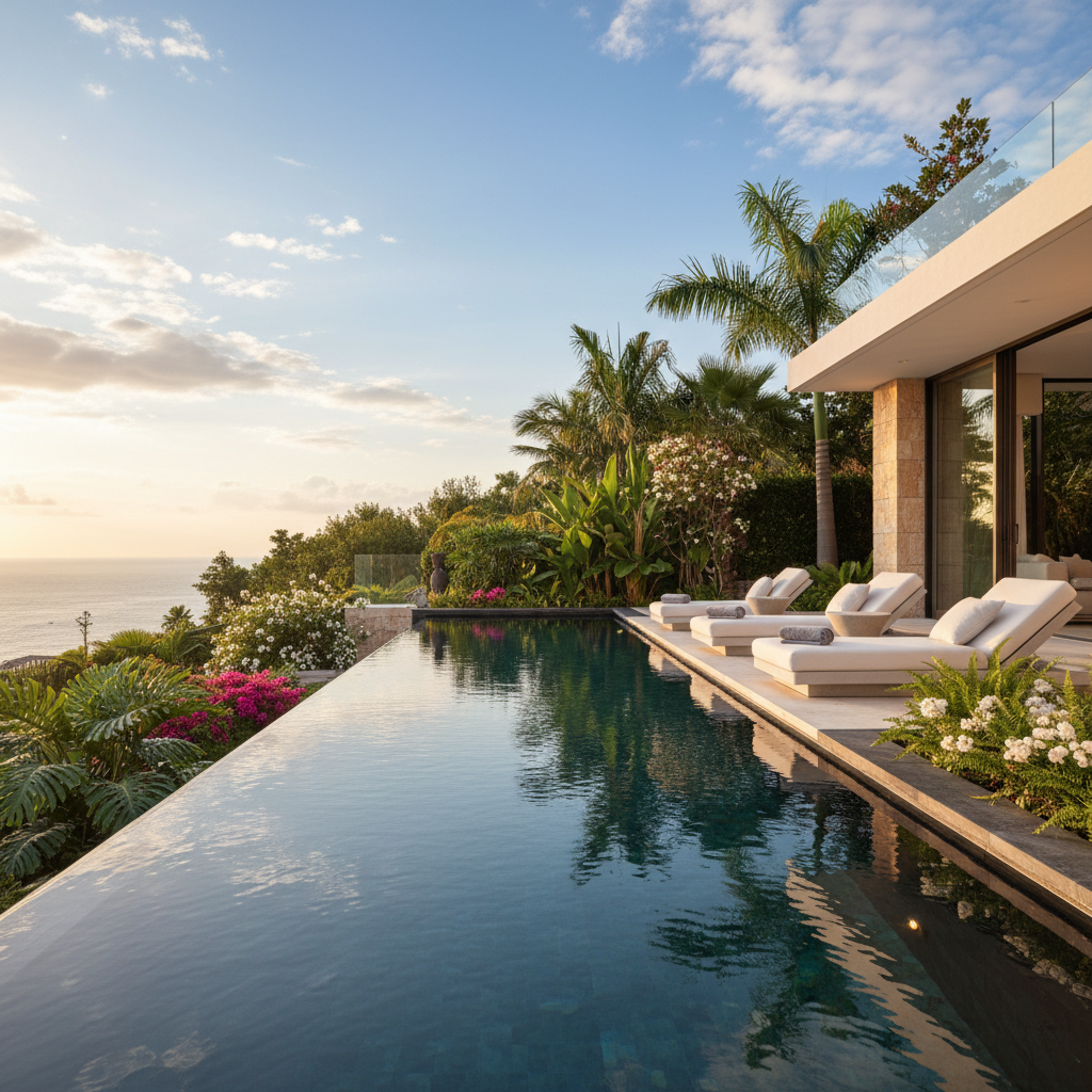 Lüks villa havuzu tasarımı