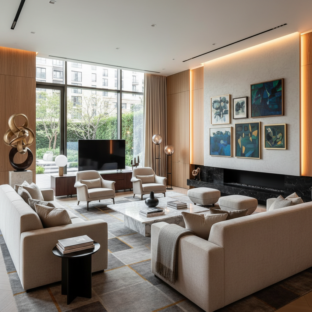 Lüks yaşam alanı tasarımı