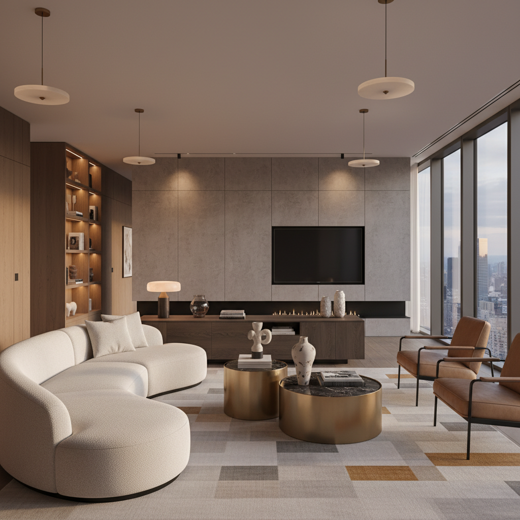 Lüks yaşam alanı tasarımı ile estetik bir mekan