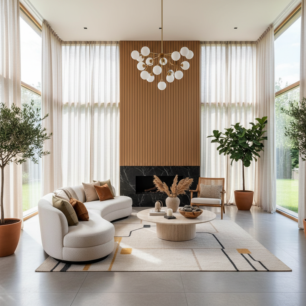 Lüks yaşam alanı tasarımı örneği