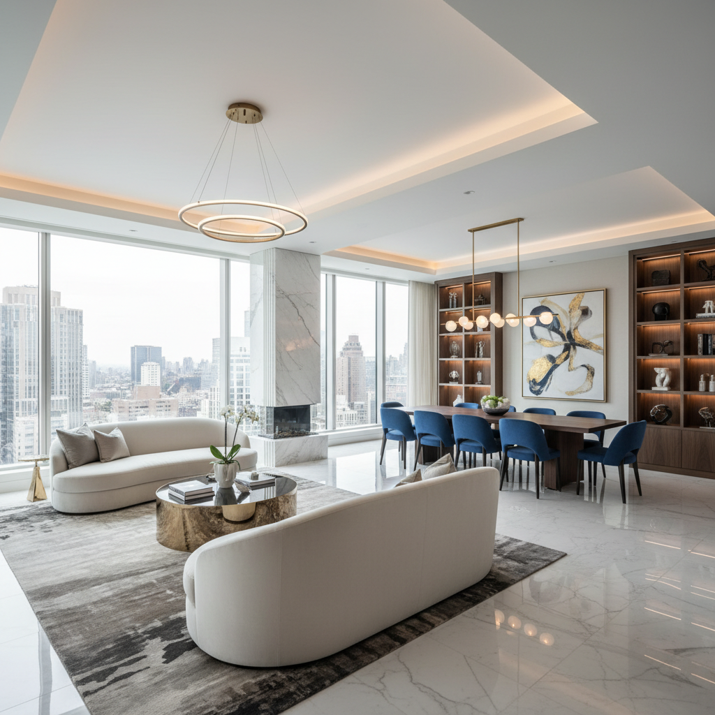 Lüks iç mekan tasarımı örneği