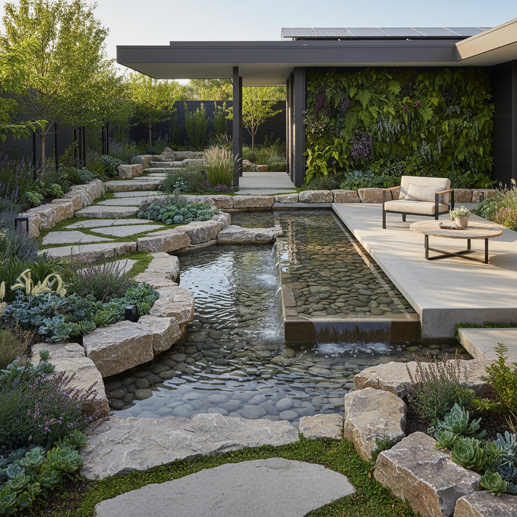 Modern bahçe tasarımı