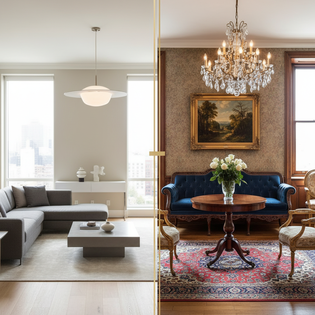 Modern ve klasik tasarım karşılaştırması