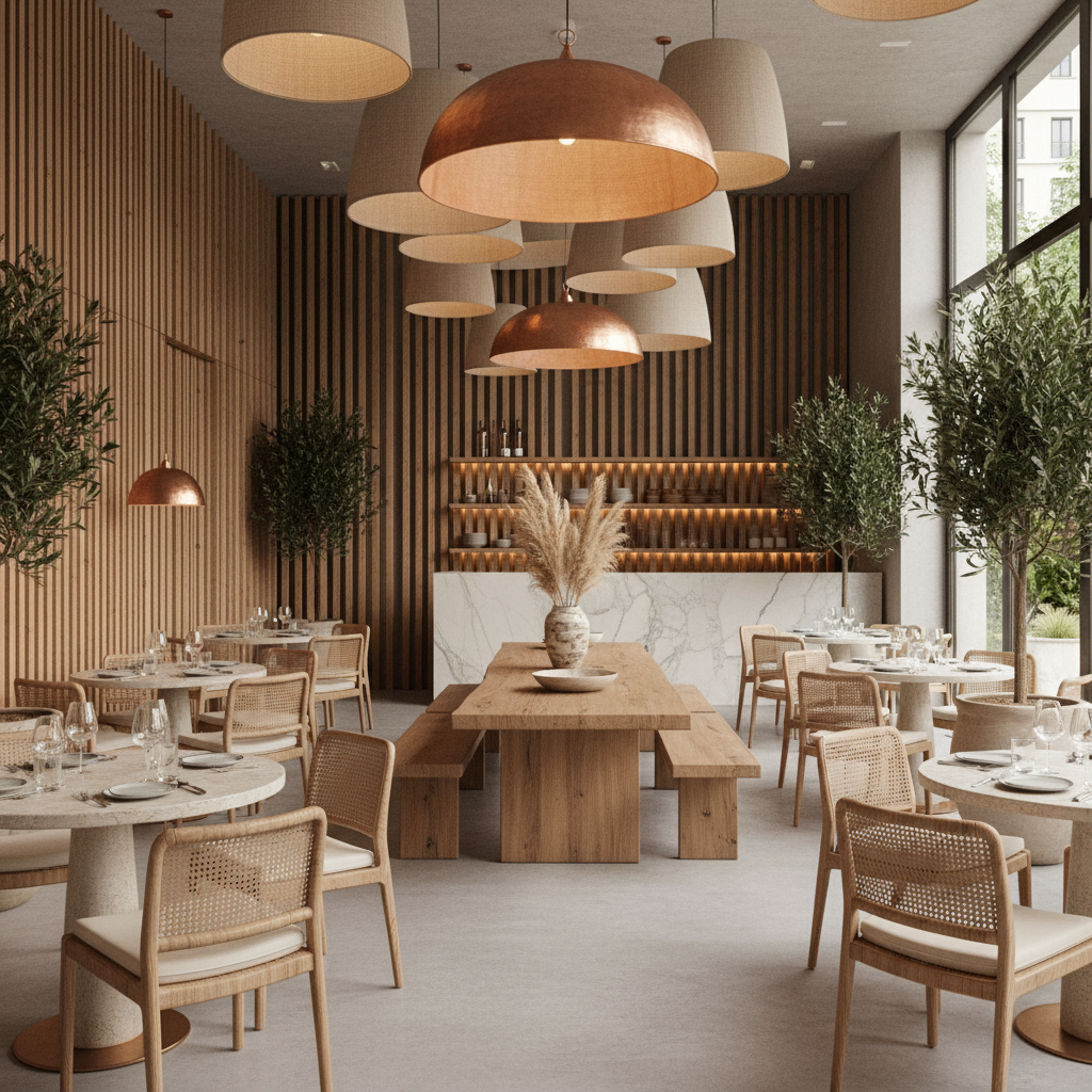 Modern restoran iç tasarımı