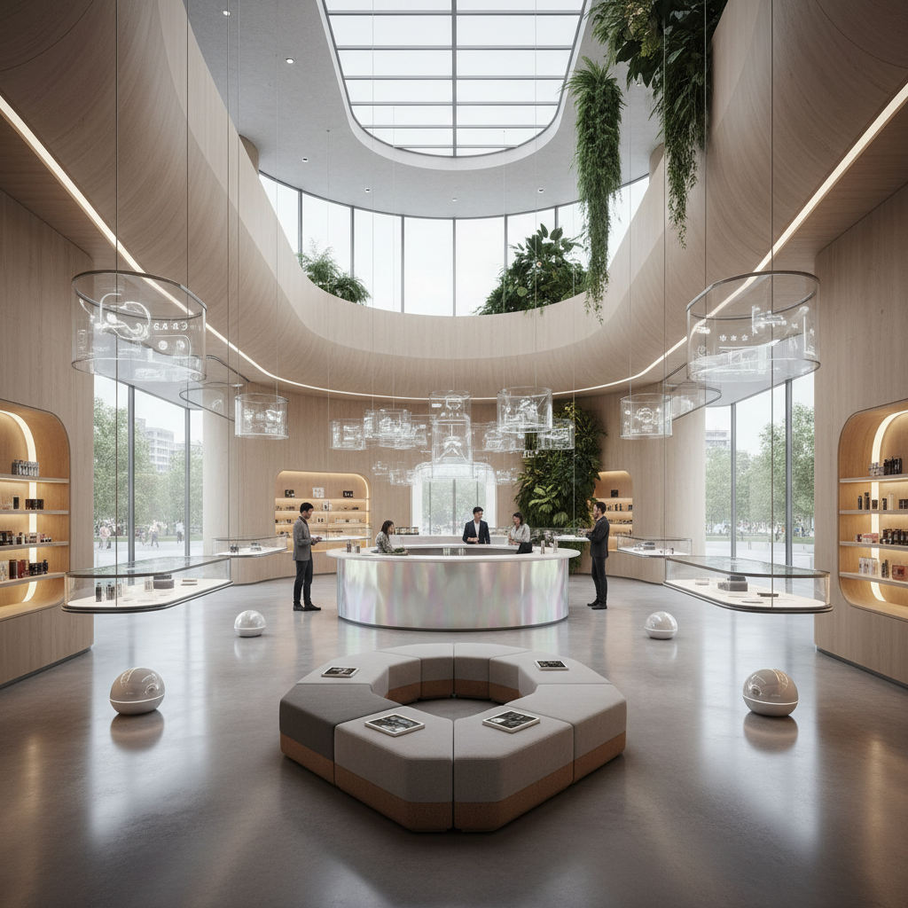 Müşteri çekici mekan tasarımı örneği.