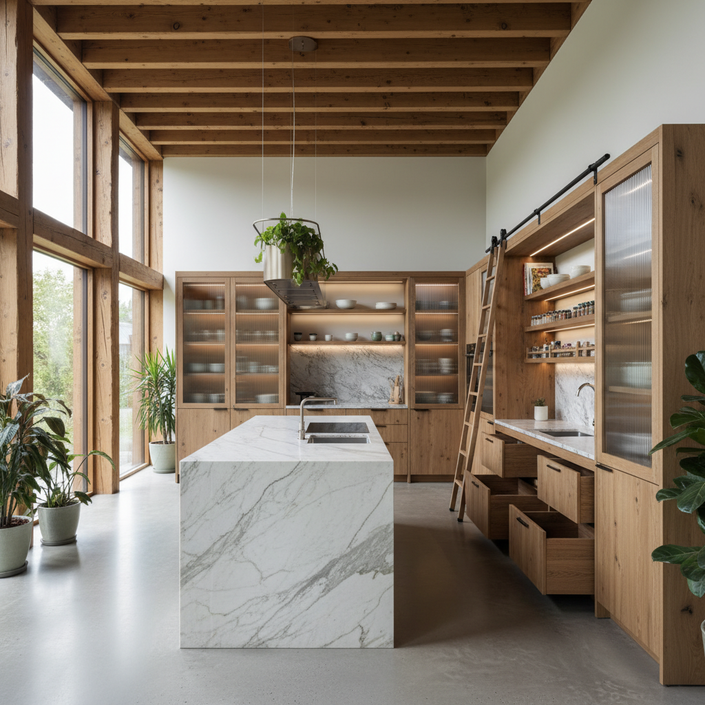 Modern mutfak yenileme tasarımı