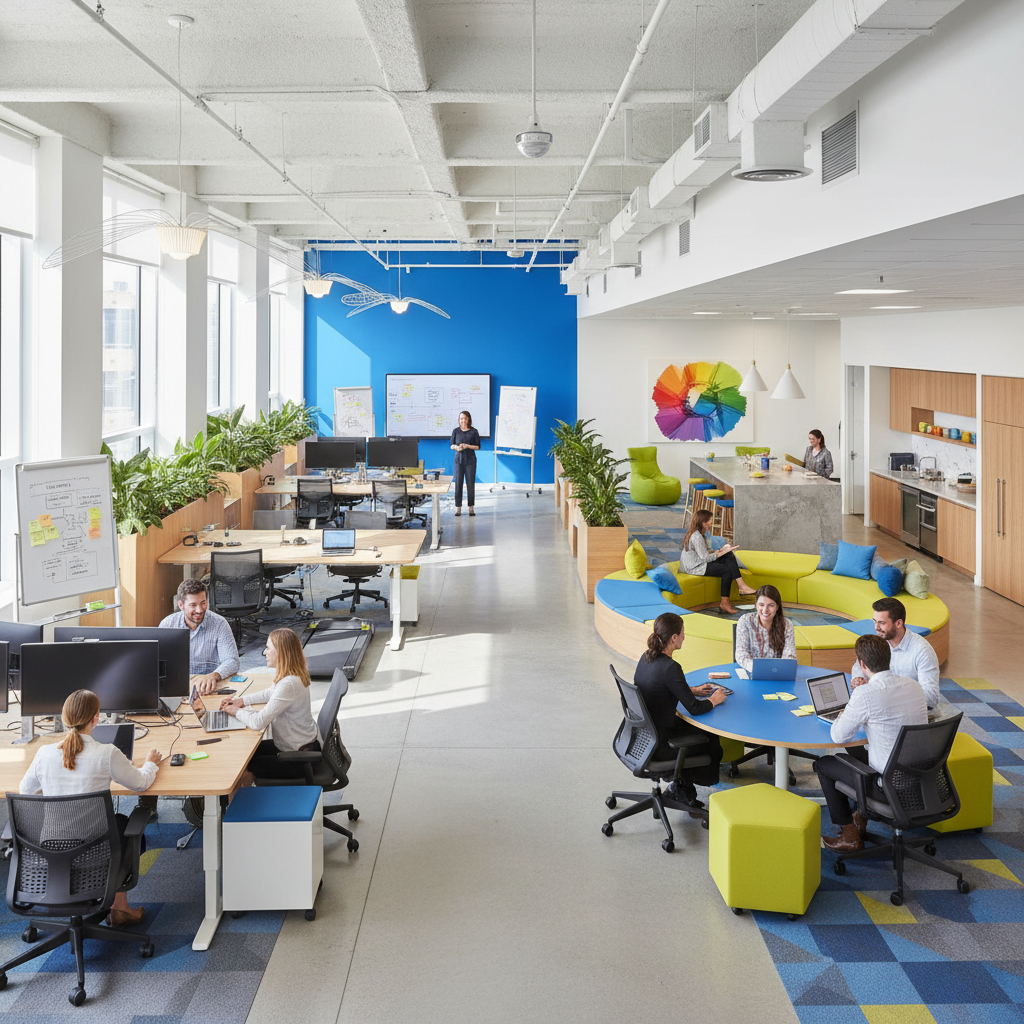 Modern ofis yenileme çalışmaları