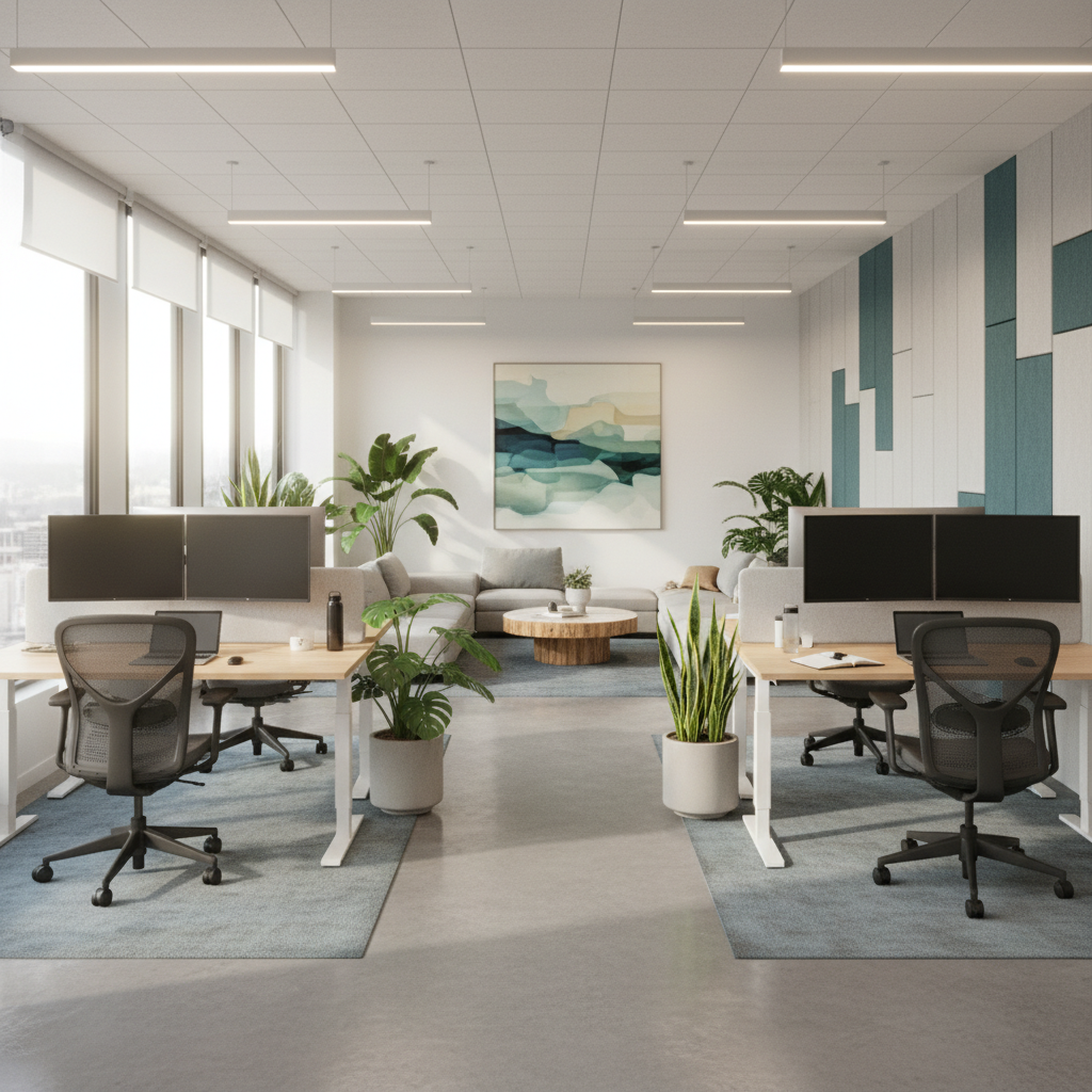 Modern ofis iç mekan tasarımı