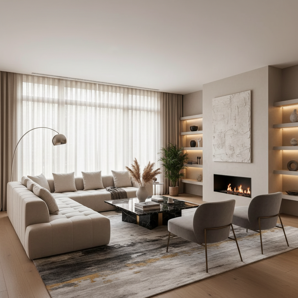 Şık ve modern bir iç mekan tasarımı