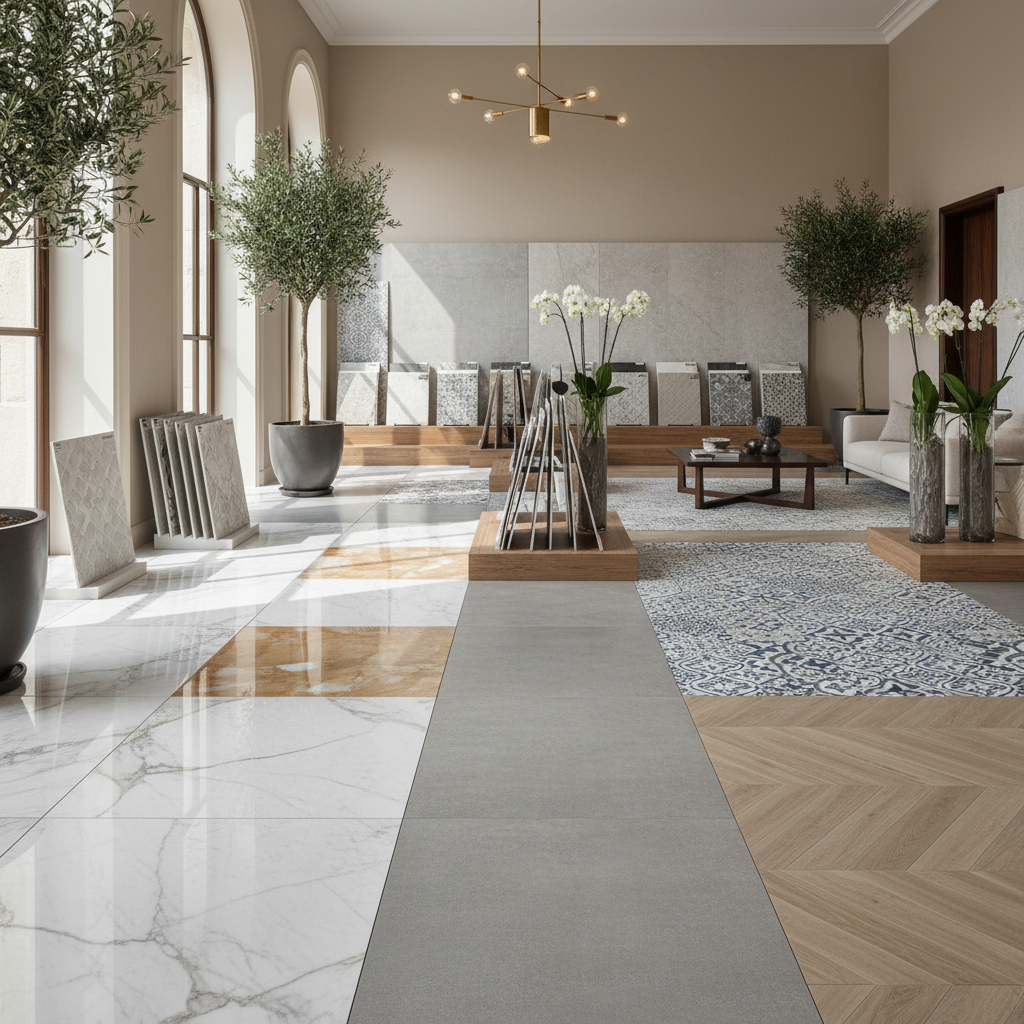 Seramik ve mermer zemin kaplama örnekleri