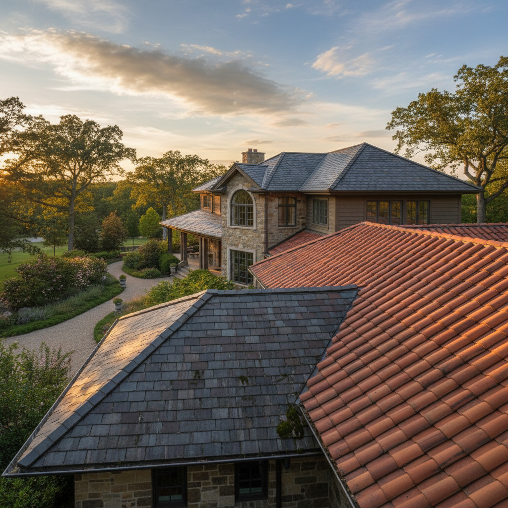 Shingle ve kiremit çatı örnekleri
