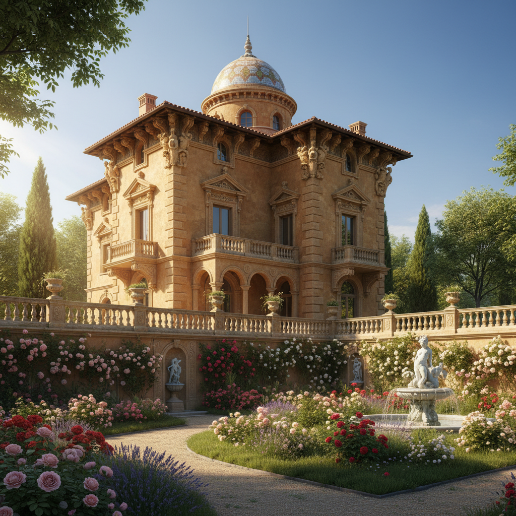 Restorasyon yapılmış tarihi bir villa