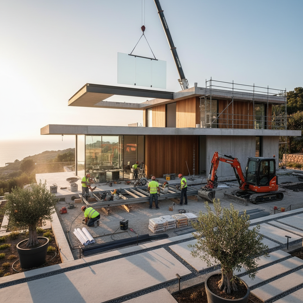 Modern villa tadilat süreci