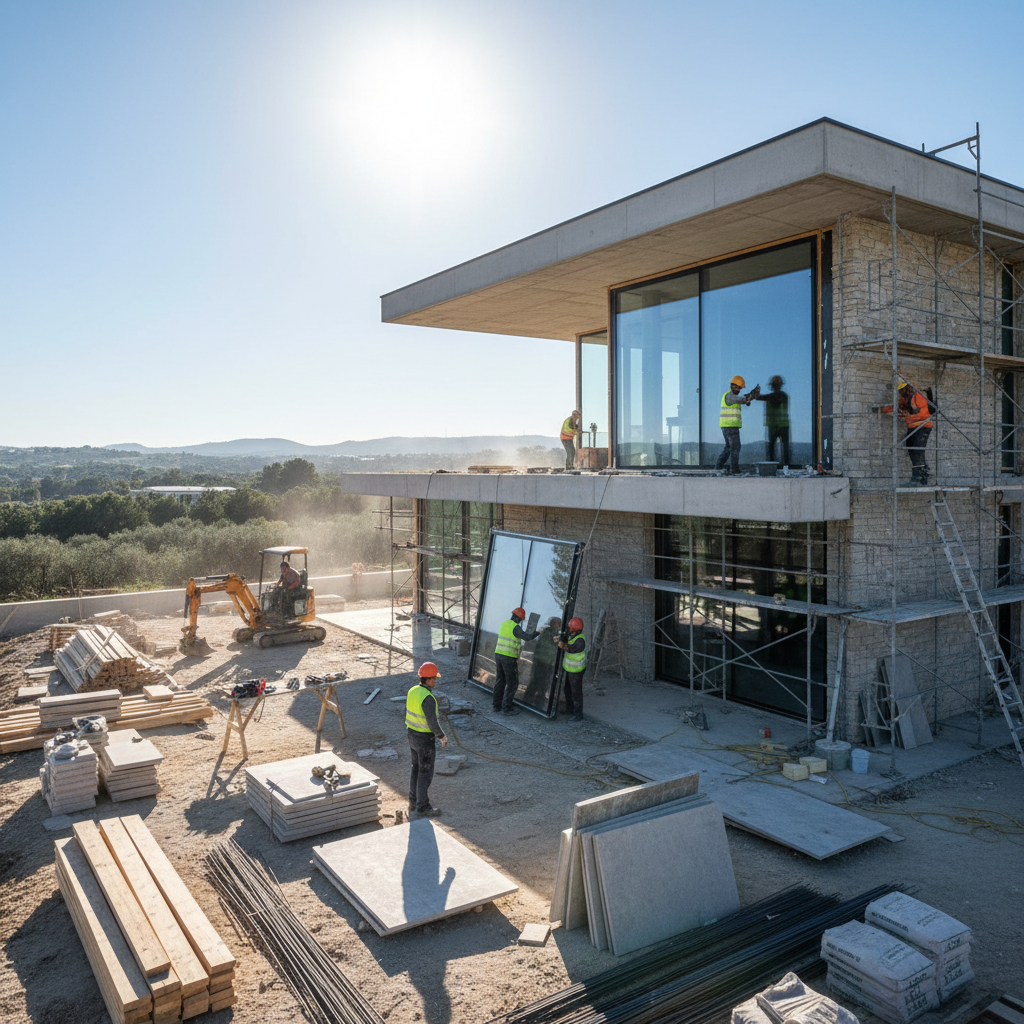 Modern bir villanın tadilat süreci